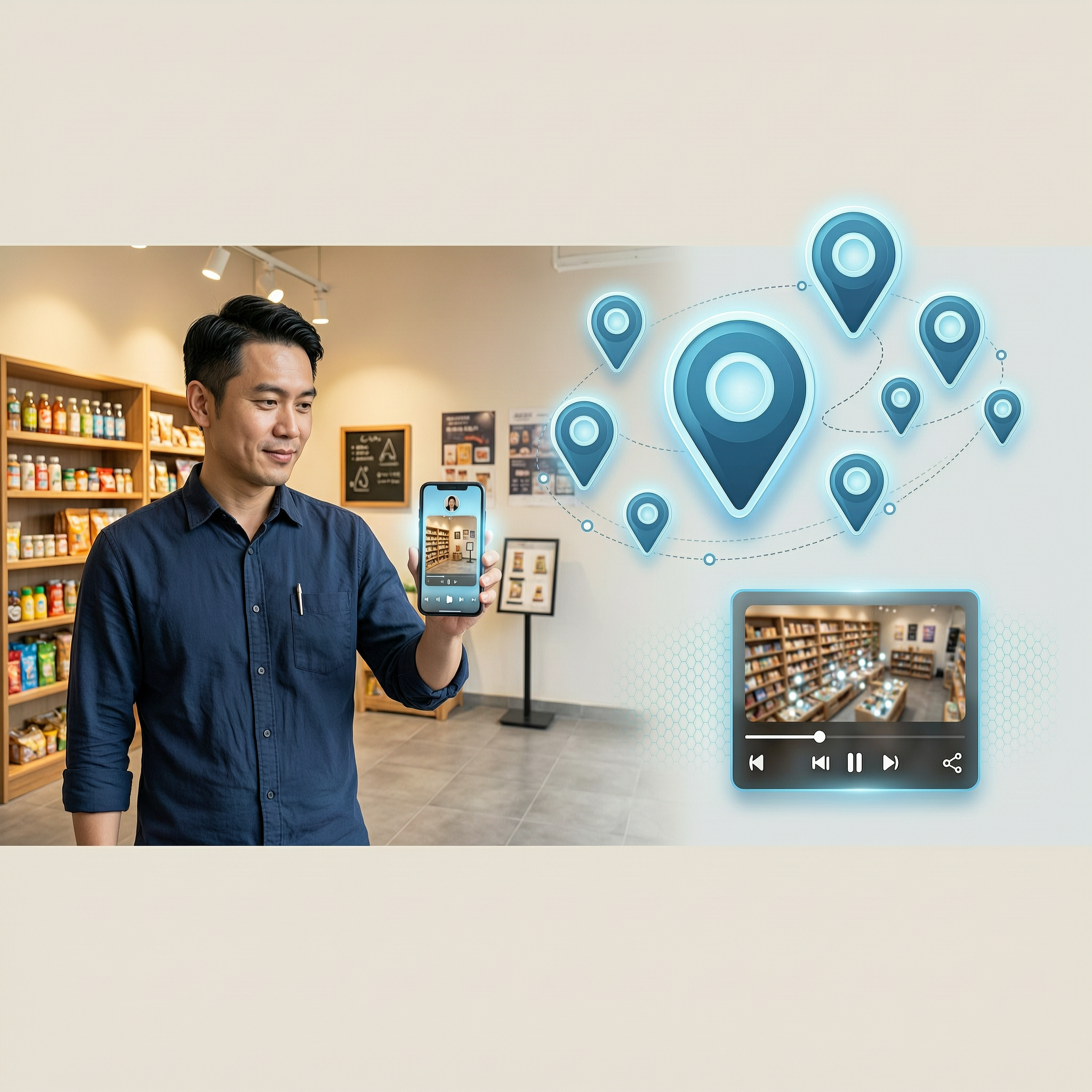 实体店同城获客:短视频混剪与POI挂载的实战策略